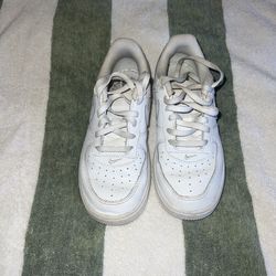 Kids White Nike Air Force- 13C