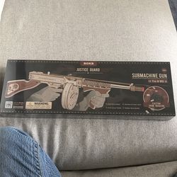 Never opened-Brand New Robotime ROKR Justice Guard Submachine rubber band you