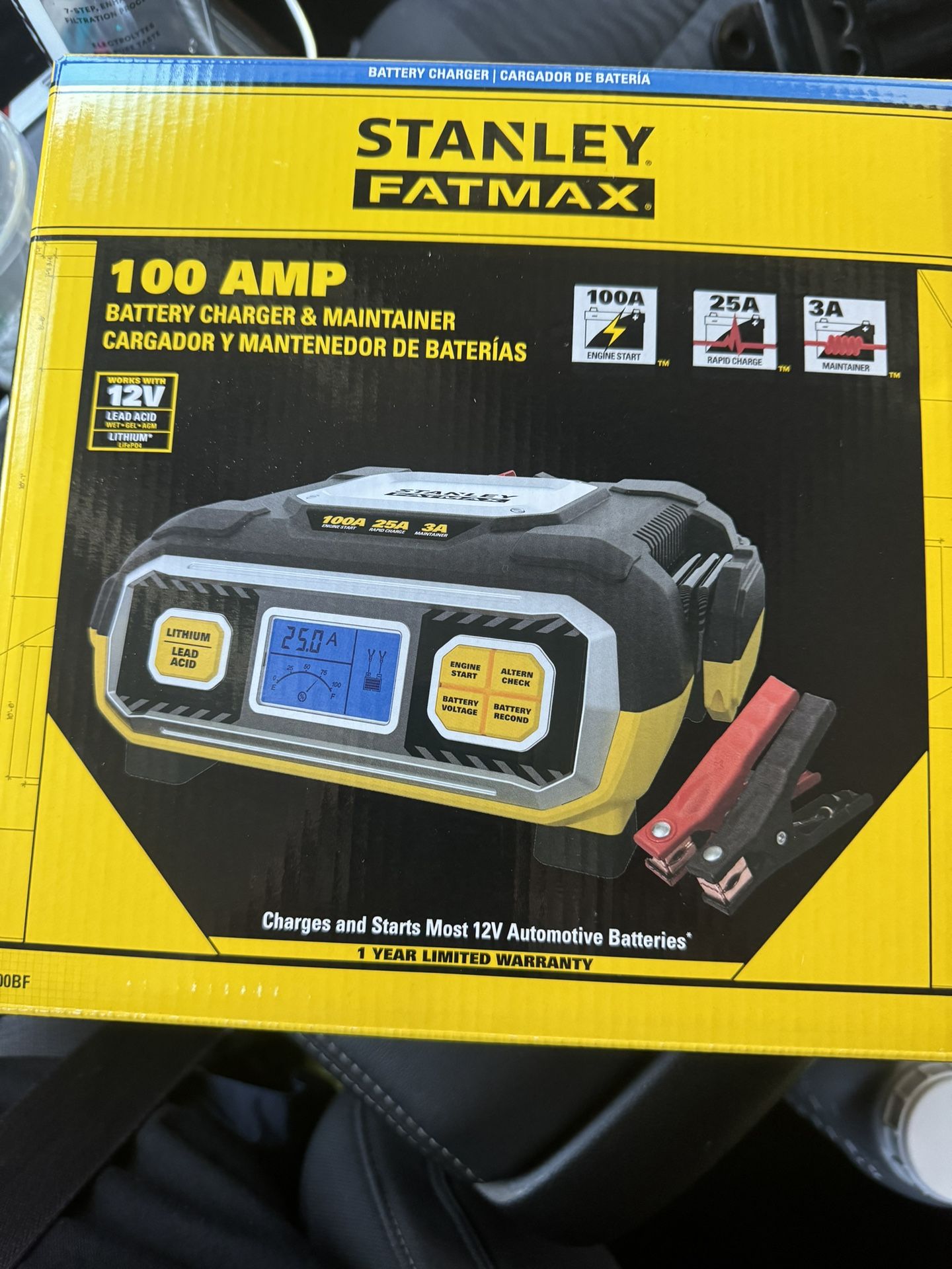 Stanley Fat Max Hundred Amp Battery Charger