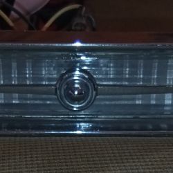 1967 Cadillac Deville GRILL PARK TURN SIGNAL LIGHT LENS CHROME 
