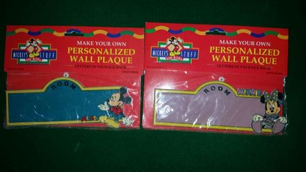 Boys & Girls name wall plaques