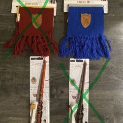 Harry Potter Scarf And Wand $25 Each Piece 