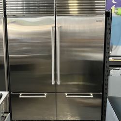 Subzero Stainless Steel Bottom Freezer 60” Built In Set 