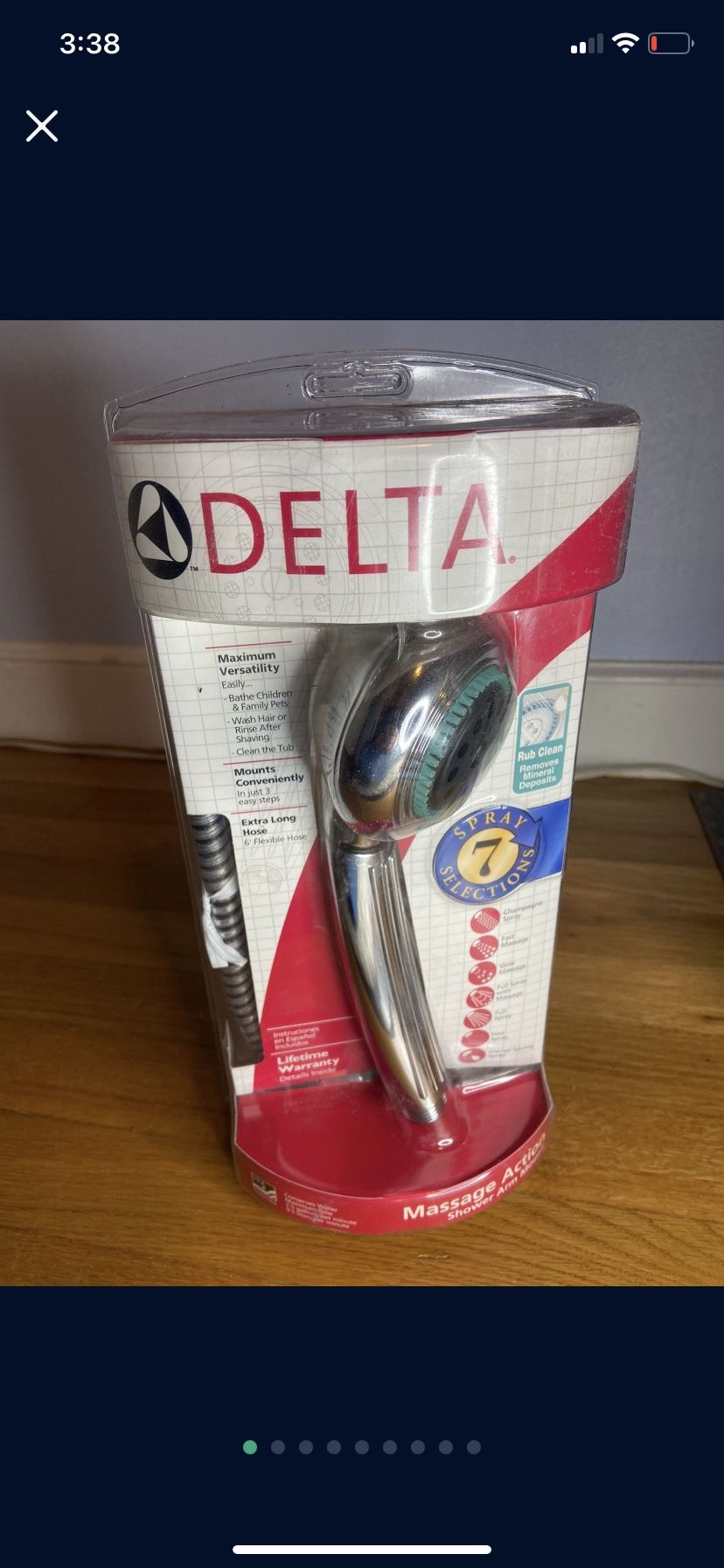 Delta 75700 Universal Showering 2.5 GPM Multi Function Hand - Chrome 7 Sprays