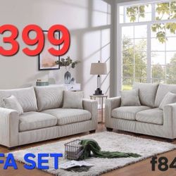 SOFA PLUS LOVESEAT DEAL ONLY ONE LEFT SOLO QUEDA UNO FINANCING AVAILABLE IS EASY TO QUALIFY WITH NO MONEY DOWN