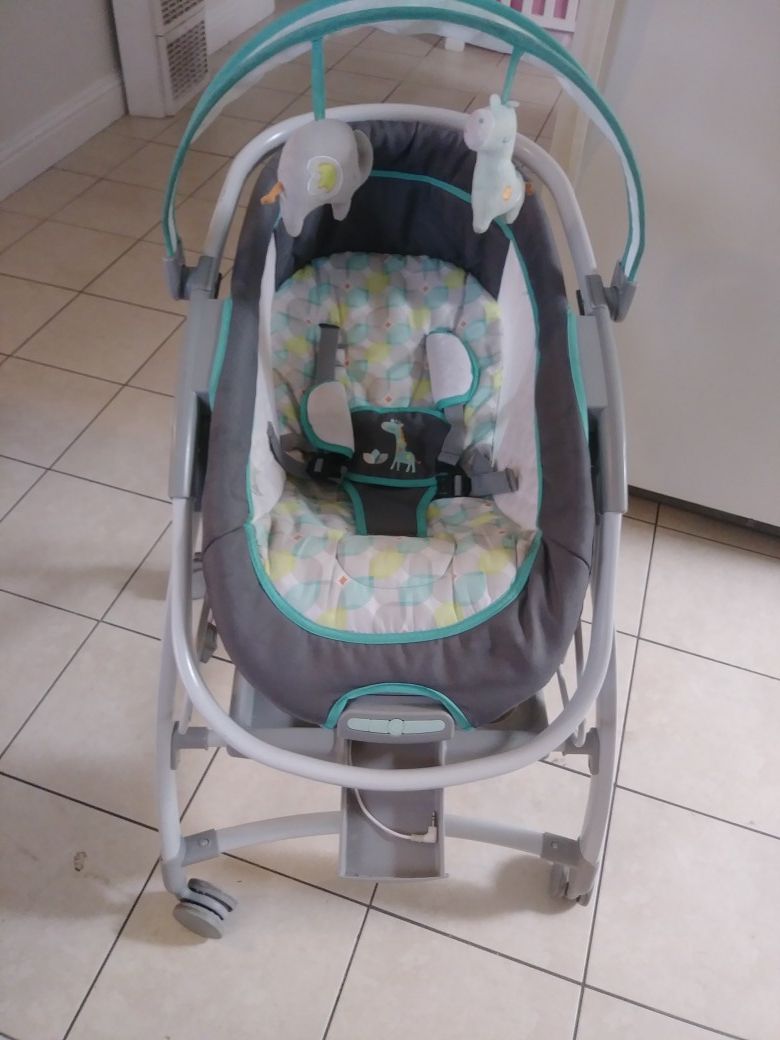 Ingenuity inreach mobile lounger and bouncer