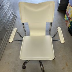 White Rolling Chair