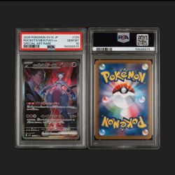 Pokemon Glory of Team Rocket Japanese JP Team Rockets Mewtwo EX 125/098 Special Art Rare SAR PSA 10 SLAB card