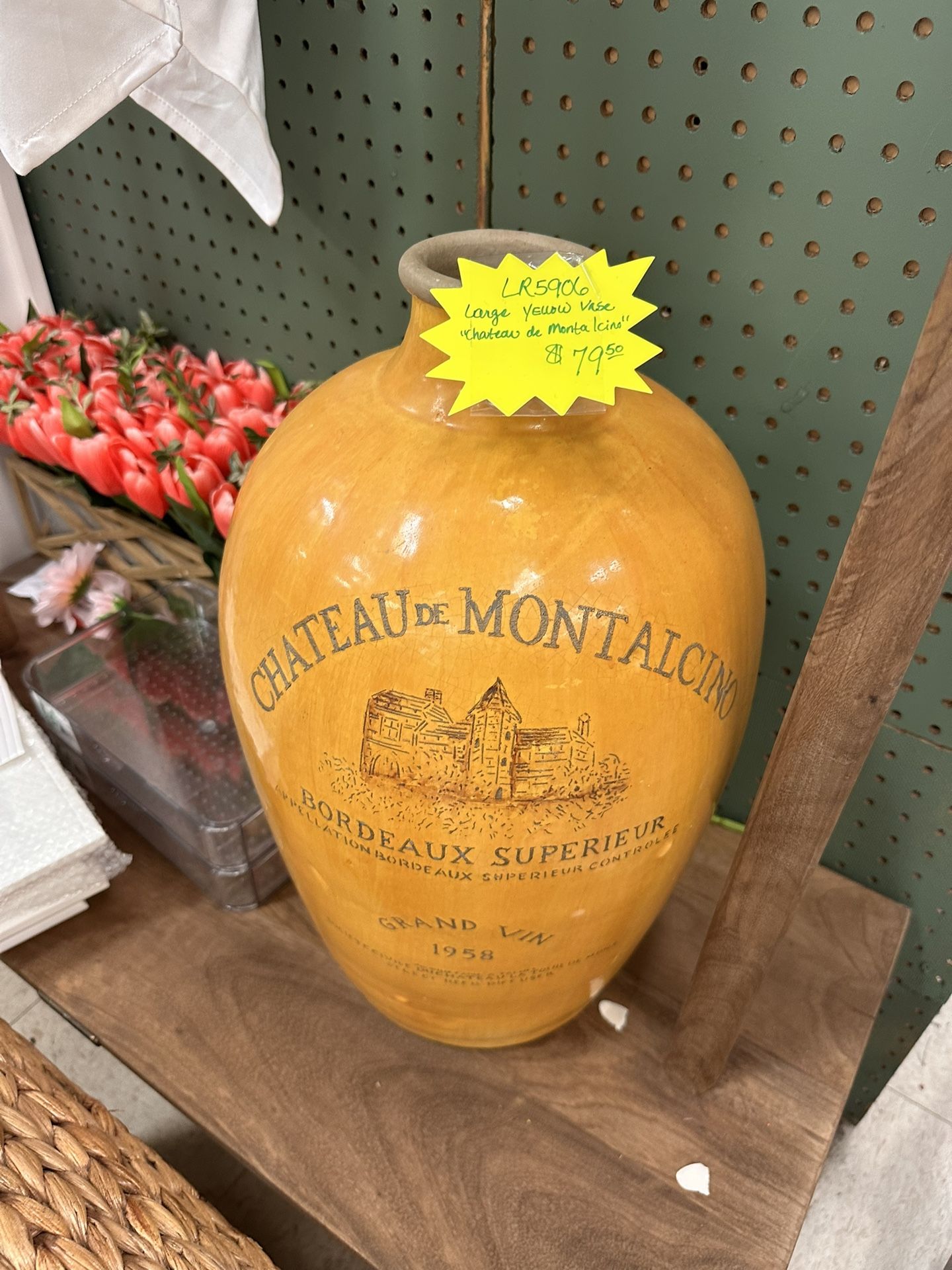 Yellow Heavy Vase