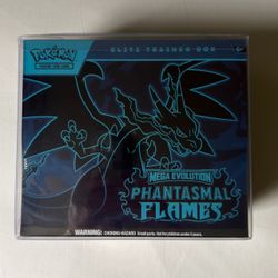 Pokémon TCG: Mega Evolution – Phantasmal Flames Elite Trainer Box ( ETB ) - Sealed with Acrylic Case