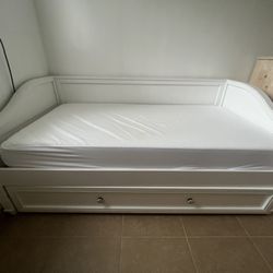 Double Twin Side Bed With Two Mattress 