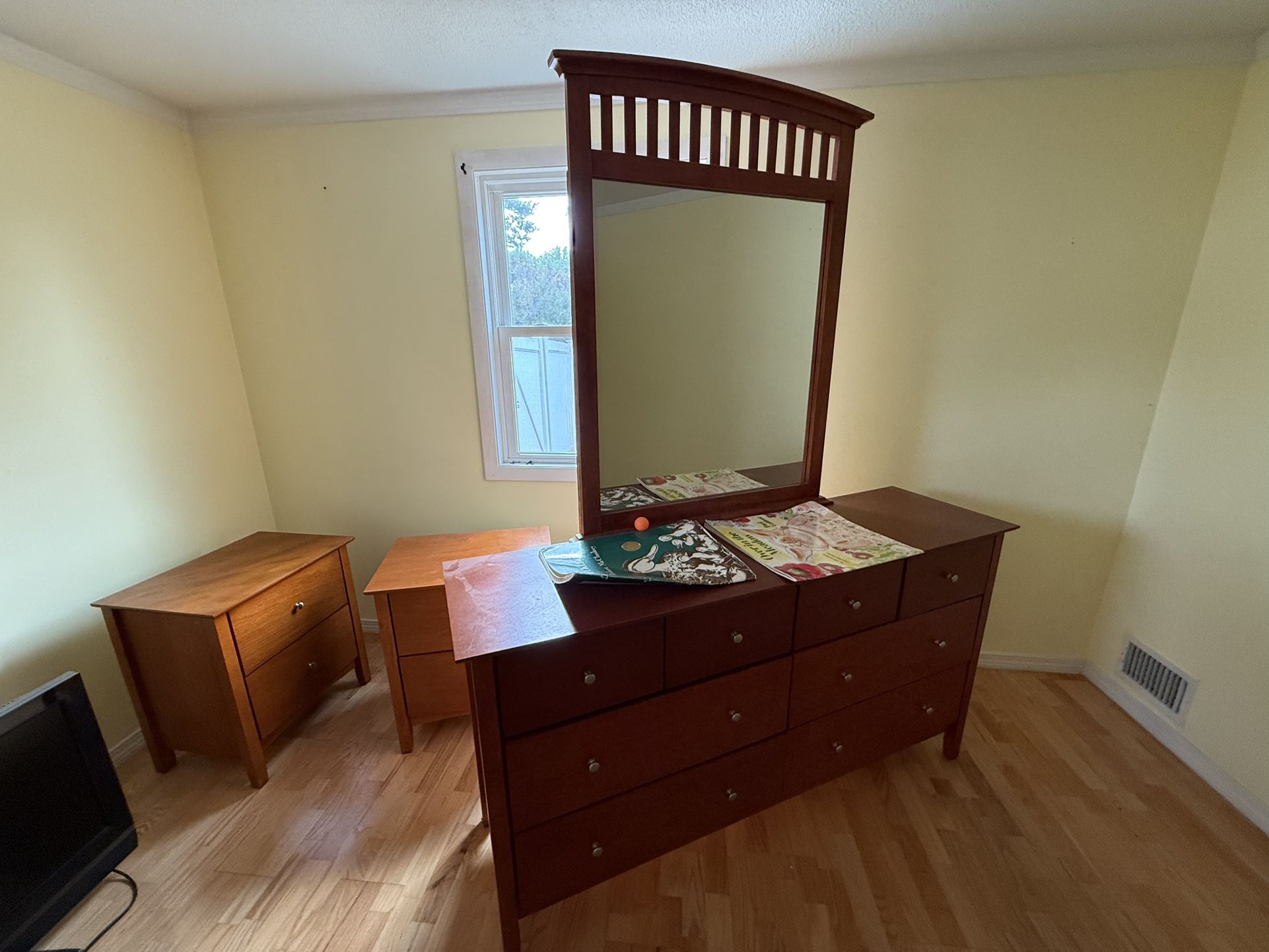 Queen Bedframe With Furniture Set.