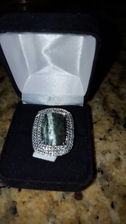 Siberian Seraphinite , Dimond ring