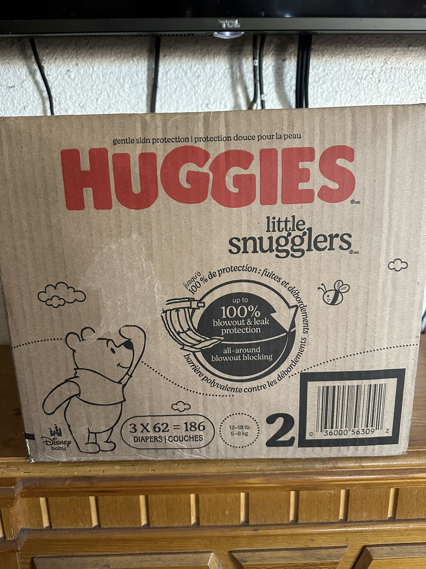 Brand New Never Opened Huggies Diapers Size 2