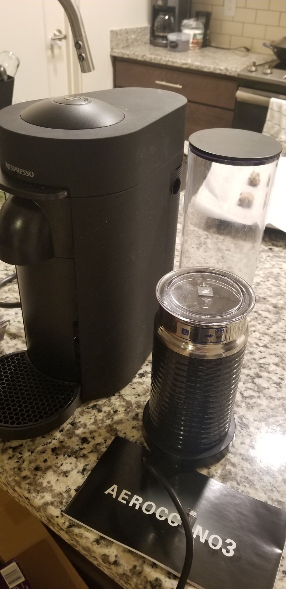 Nespresso Vertuo Plus Coffee Maker with Aeroccino Milk Frother