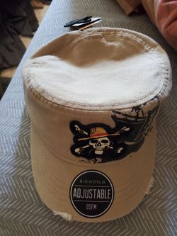 Jolly Roger distressed hat