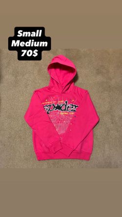 Pink spider hoodie 70$ sizes: small and medium