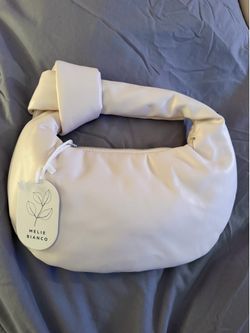 NWT Melie Bianco Vegan Leather Knotted Hobo Bag – Cream/Off-White