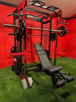 Smith Machine , Squat Rack , Leg Press , Leg Curl Add Weight Bench Adjustable Bench Olympic Barbell For Your Weights