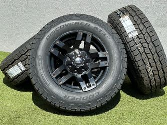Fuel Rims 18” Jeep Wrangler Wheels Rubicon 5x127mm AT 275/65R18 Tires JL Gladiator JK Sahara