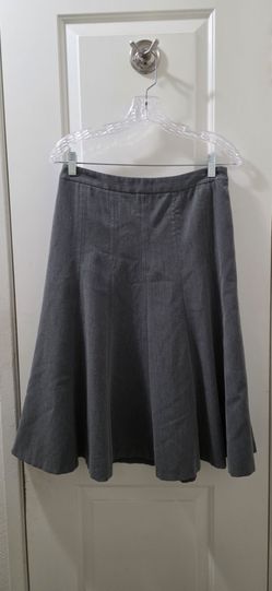 EAST 5TH Gray Panel A-Line Career Midi Skirt - Size 8