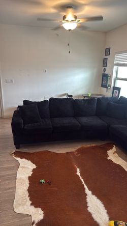 Black sectional fairly new