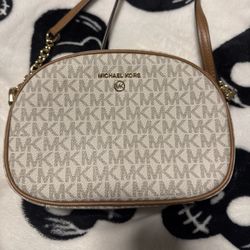 Michael Kors Brown And White 