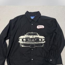 Men PacSun Ford Button Down Long Sleeve Shirt 