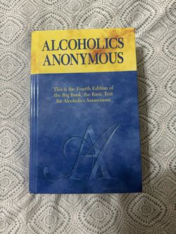 Alcoholic Anonymous Book Hard Back 