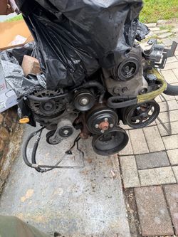 Chevy motor and transmission