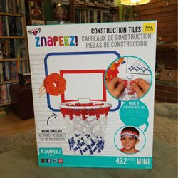 Brand New Znapeez Construction Tile Basketball Hoop!!