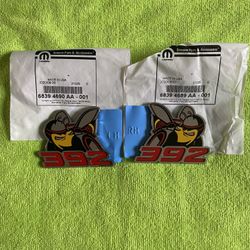 Dodge Challenger & Dodge Charger Mopar (2012 - 2022 NAMEPLATE. Drag Kit. Left & Right  392 Scat pack Racing Bee Fender Badges 