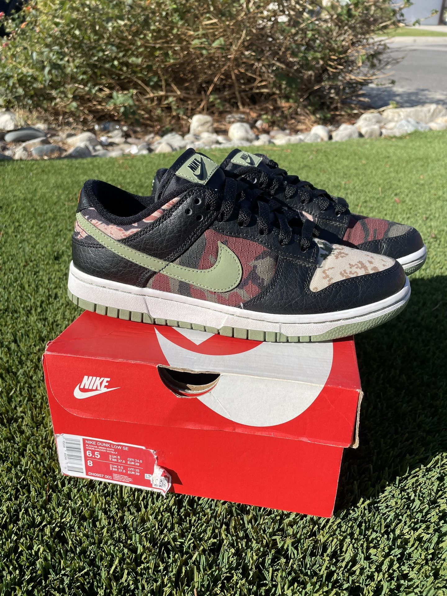 Nike Dunk Low Camo Size Size