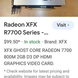 RadeonXFX R7700 Series