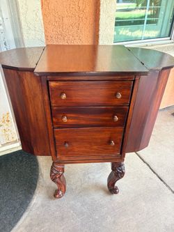 mahogany Martha Washington sewing cabinet really nice look!!