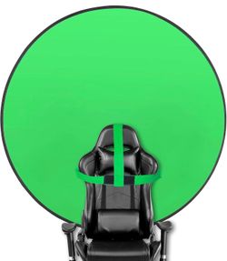 Portable Round Green Screen Chair Backdrop