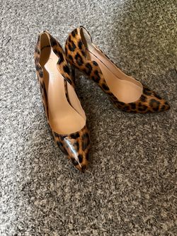 Leopard Print Pointed-Toe Stiletto Heels