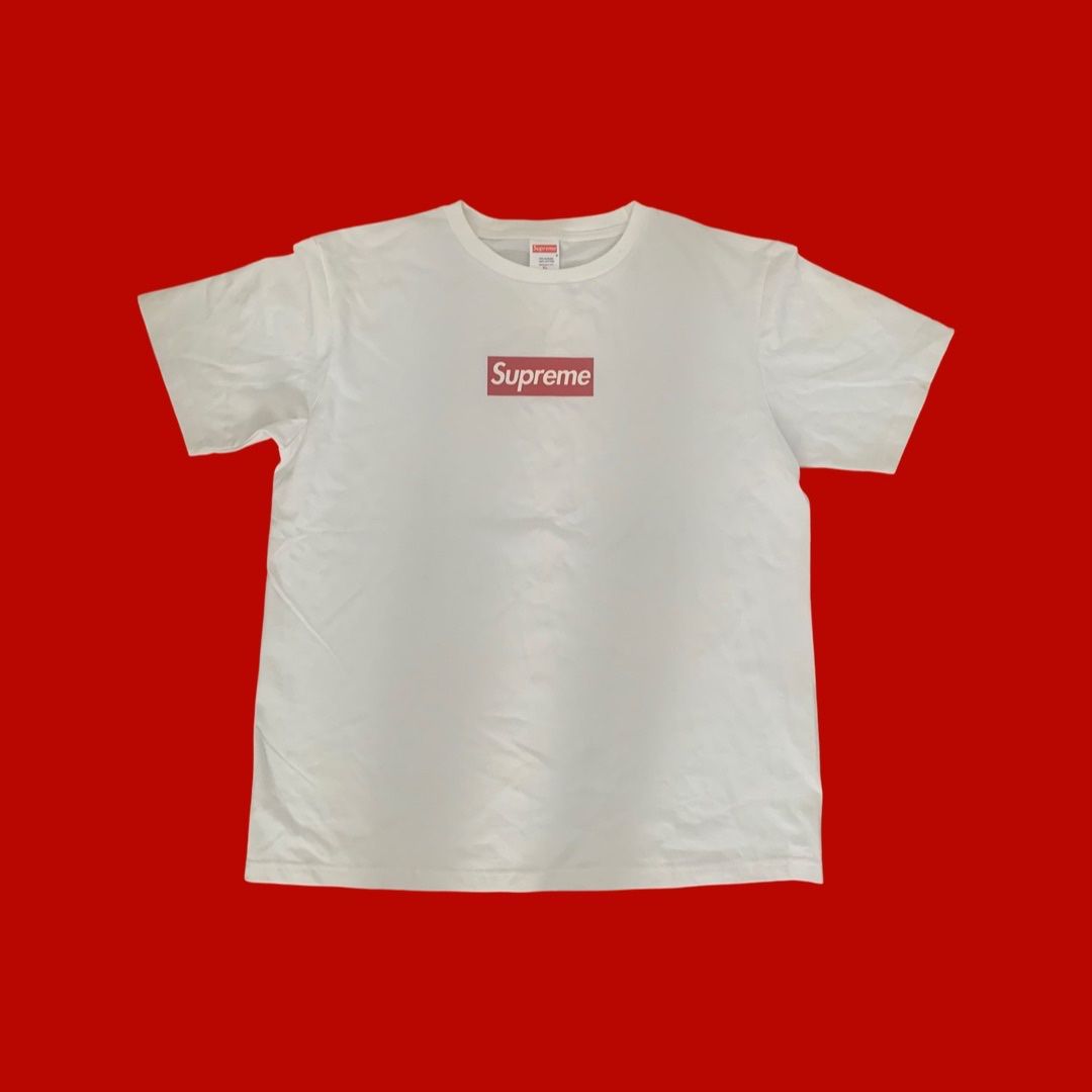 Supreme 20th Anniversary Box Logo T-Shirt 'White' | Men's Size L