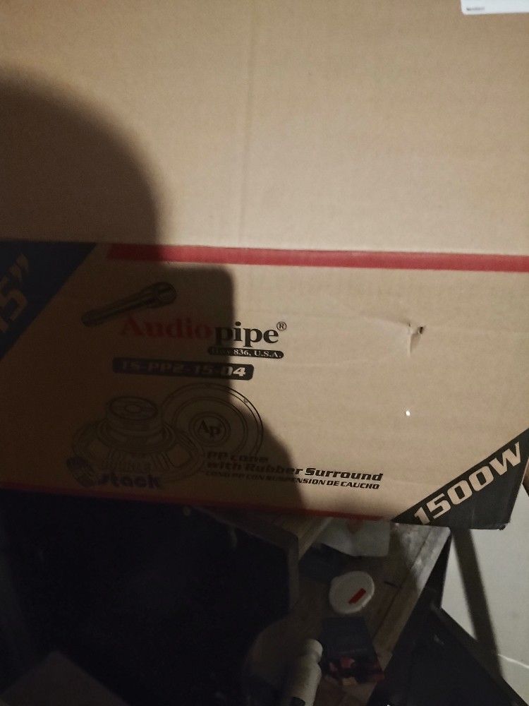 15" Pipe Audio 1500 Watt Brand New
