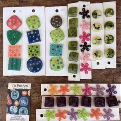 Hand Crafted By ”Tin Pan Arts” NEW Buttons