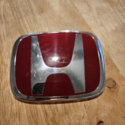 Red Honda Emblem 
