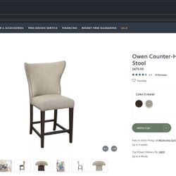 Owen Counter-Height Stool Chairs