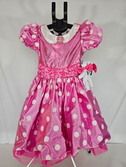 Disney Store Disney Princess Minnie Mouse Costume size 7/8 and Headband New with Tags