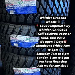 SET OF NEW TIRES 33X12.50R17 ATLANDER MT, INCLUDING MOUNTING AND BALANCING. ASK ME FOR ANY SIZE OR BRAND, LLANTAS NUEVAS
