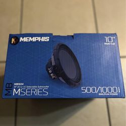 Memphis Audio MB1024 10″ subwoofer with selectable 2- or 4-ohm impedance