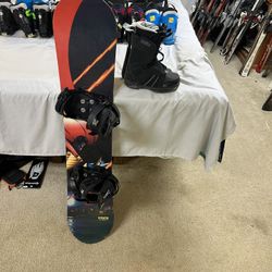 Kids Snowboard Package With Boots And Bindings 
