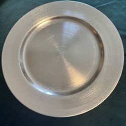 Silver chargers 