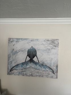 Wall Art Whale Painting