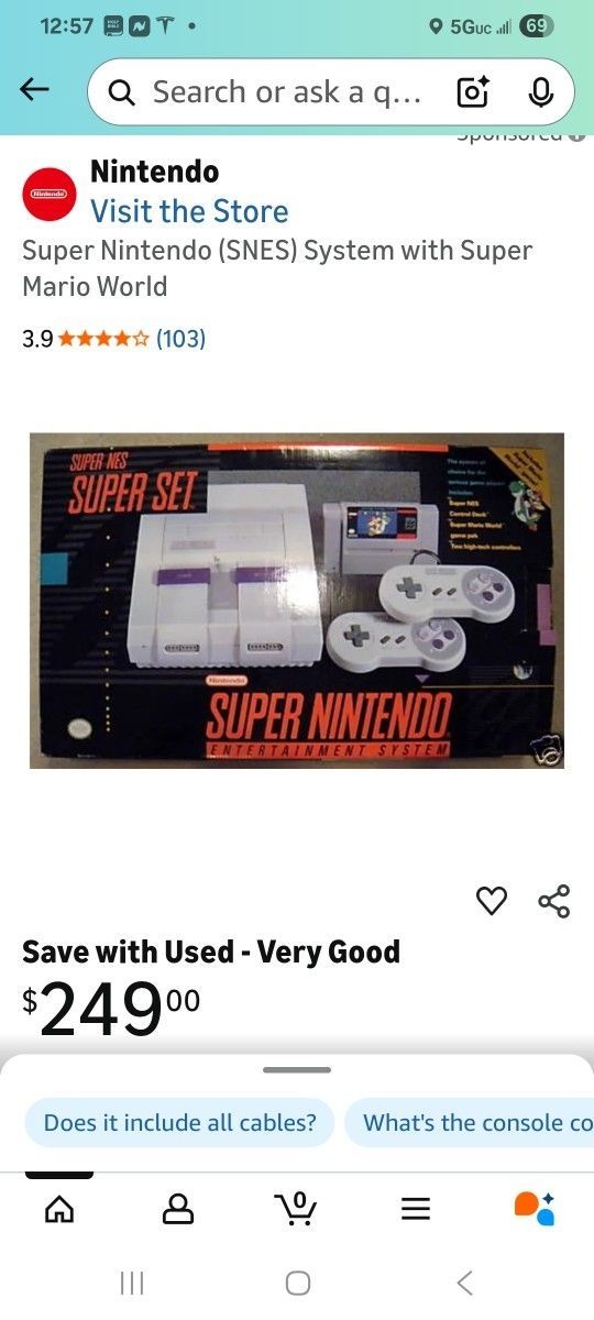 Super Super Nintendo Entertainment System and 21 Games