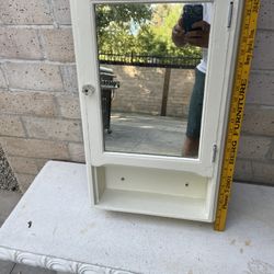 Medicine Cabinet 1920s Antique Vintage Wood Storage